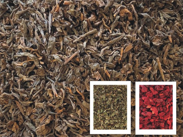 Pu Erh Tee Himbeer - Sahne